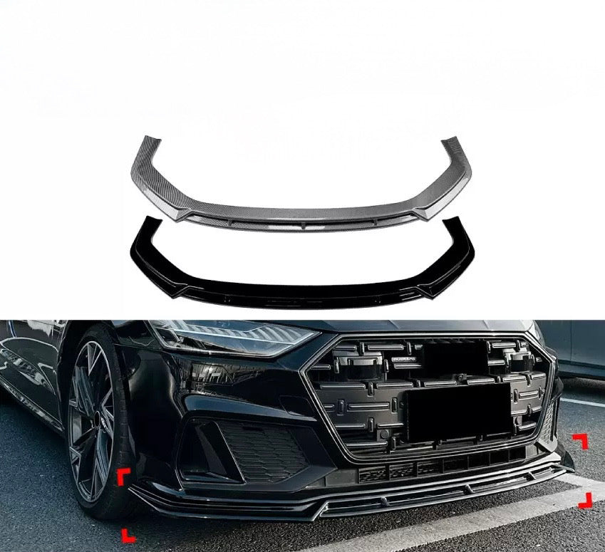 Front lip spoiler - Audi A7 (2018-2025) S-line