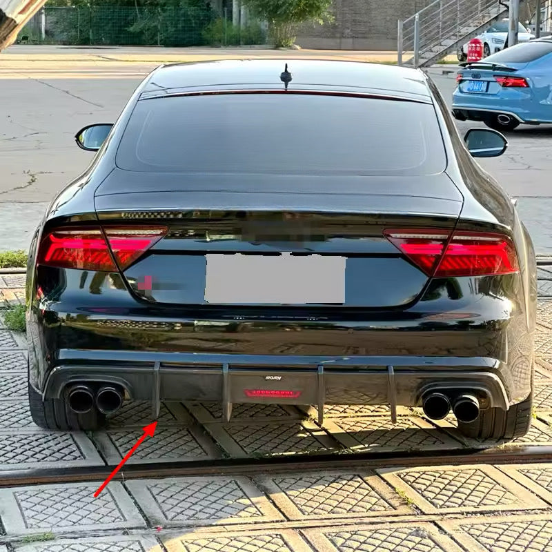 Rear diffuser with exhaust tips S - style Audi A7 (2016-2018) S-line