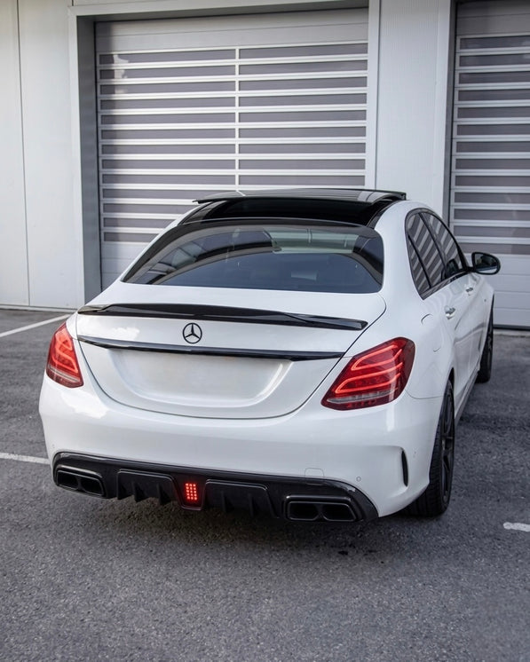 Mercedes C-Class W205/S205 Diffuser With Exhaust Tips (2014-2021)