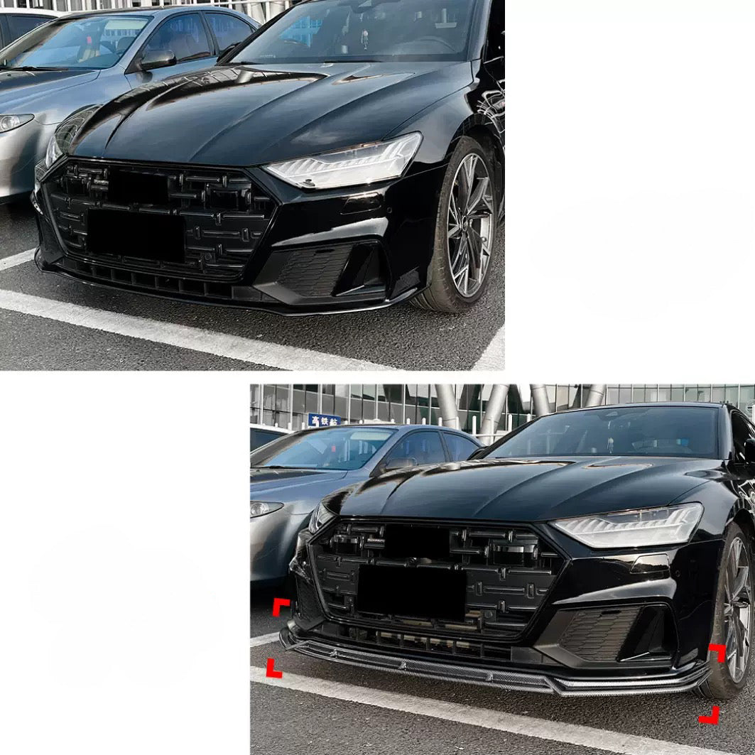 Front lip spoiler - Audi A7 (2018-2025) S-line