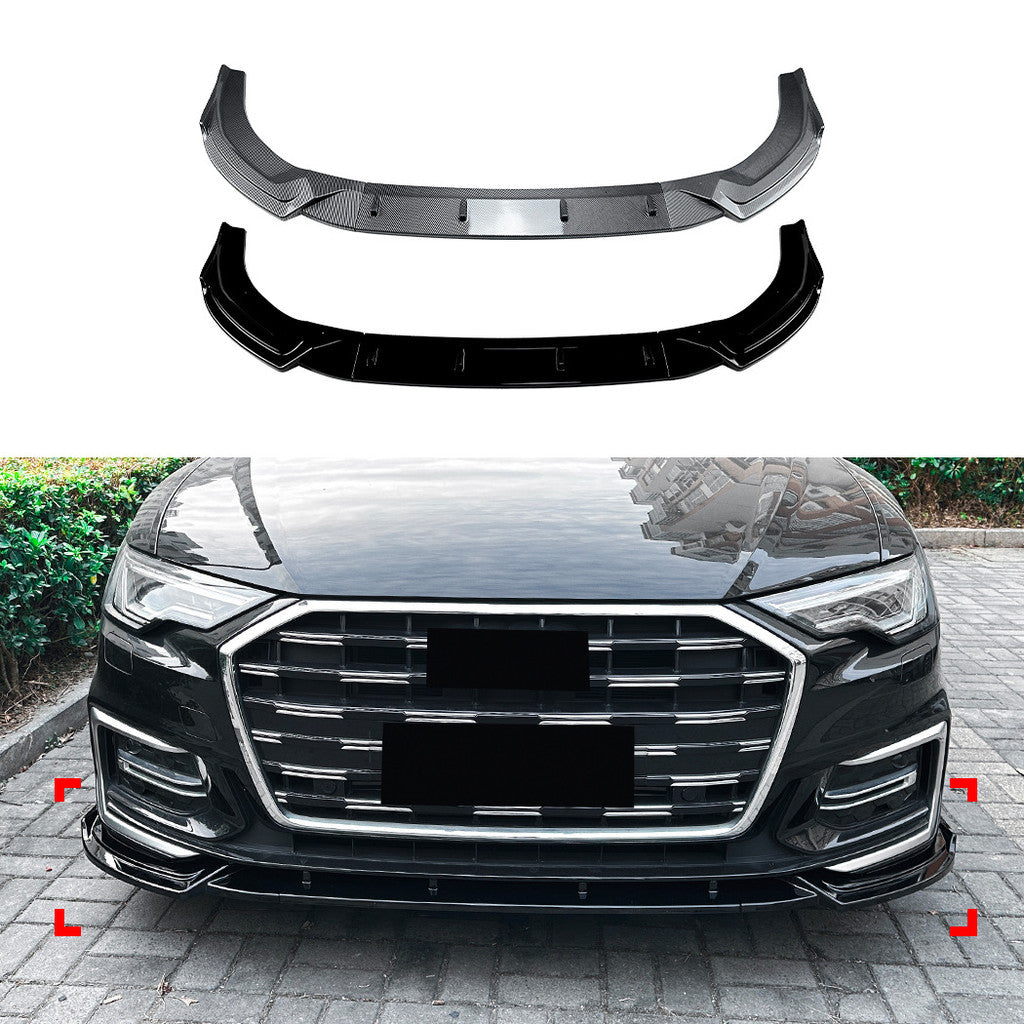 Front lip spoiler - Audi A6 C8 (2018-2025) S-line