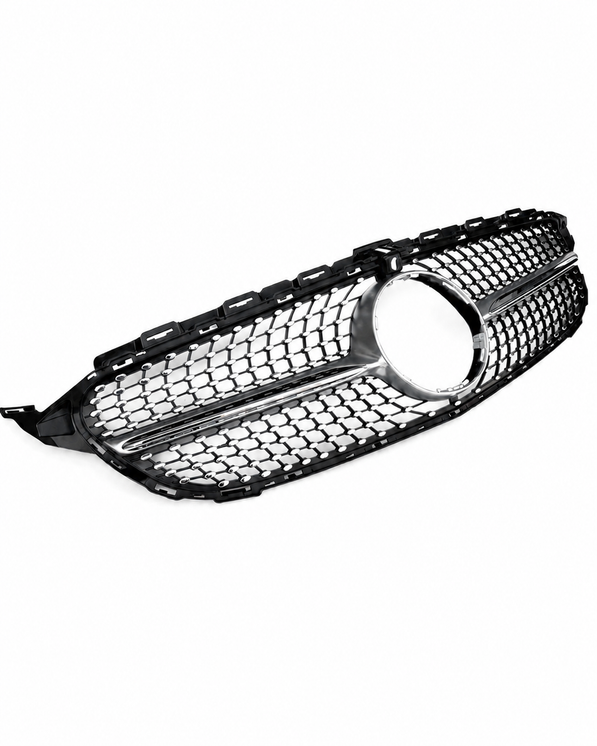 Mercedes C-Class W205/S205/C205/A205 Pre-Facelift Silver Diamond Grille (2014-2018)