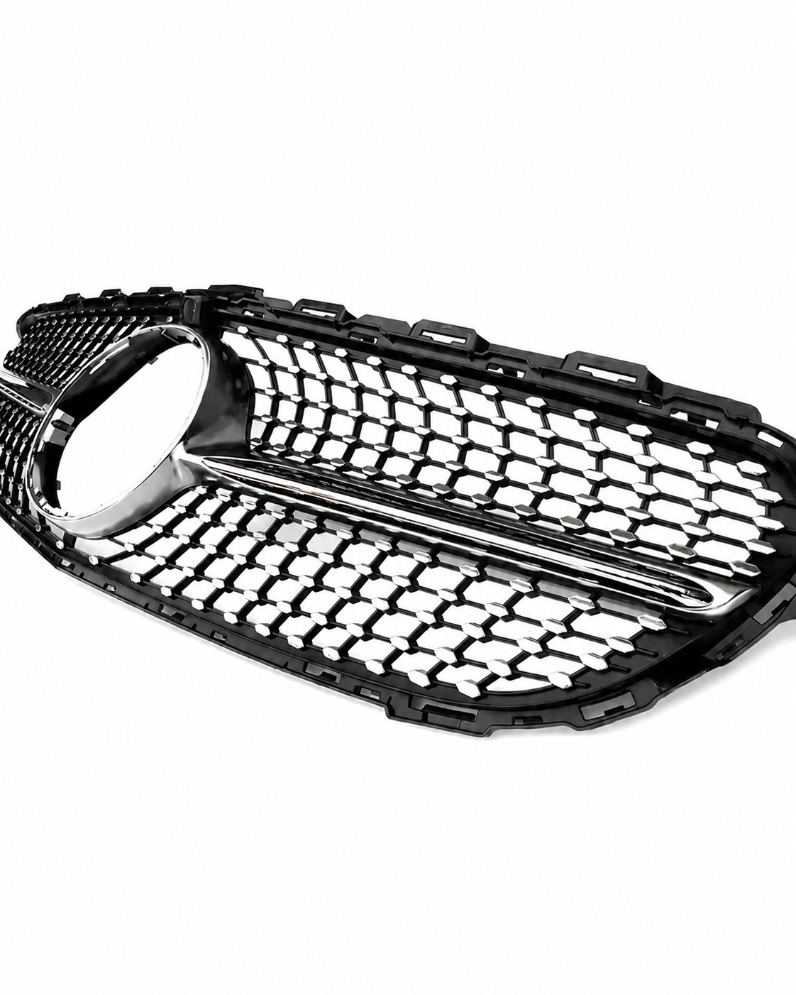 Mercedes C-Class W205/S205/C205/A205 Pre-Facelift Silver Diamond Grille (2014-2018)