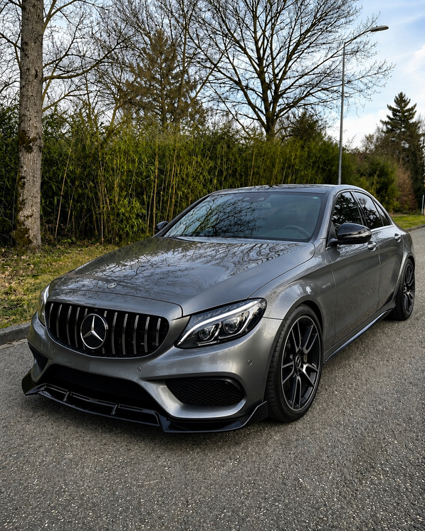 Mercedes C-Class W205/S205 Pre-Facelift Front Lip Spoiler (2014-2018)