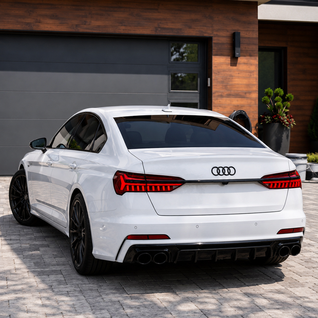 Audi A6/S6 Sedan/Avant C8/8.5 Diffuser With Exhaust Tips (2018-2025)