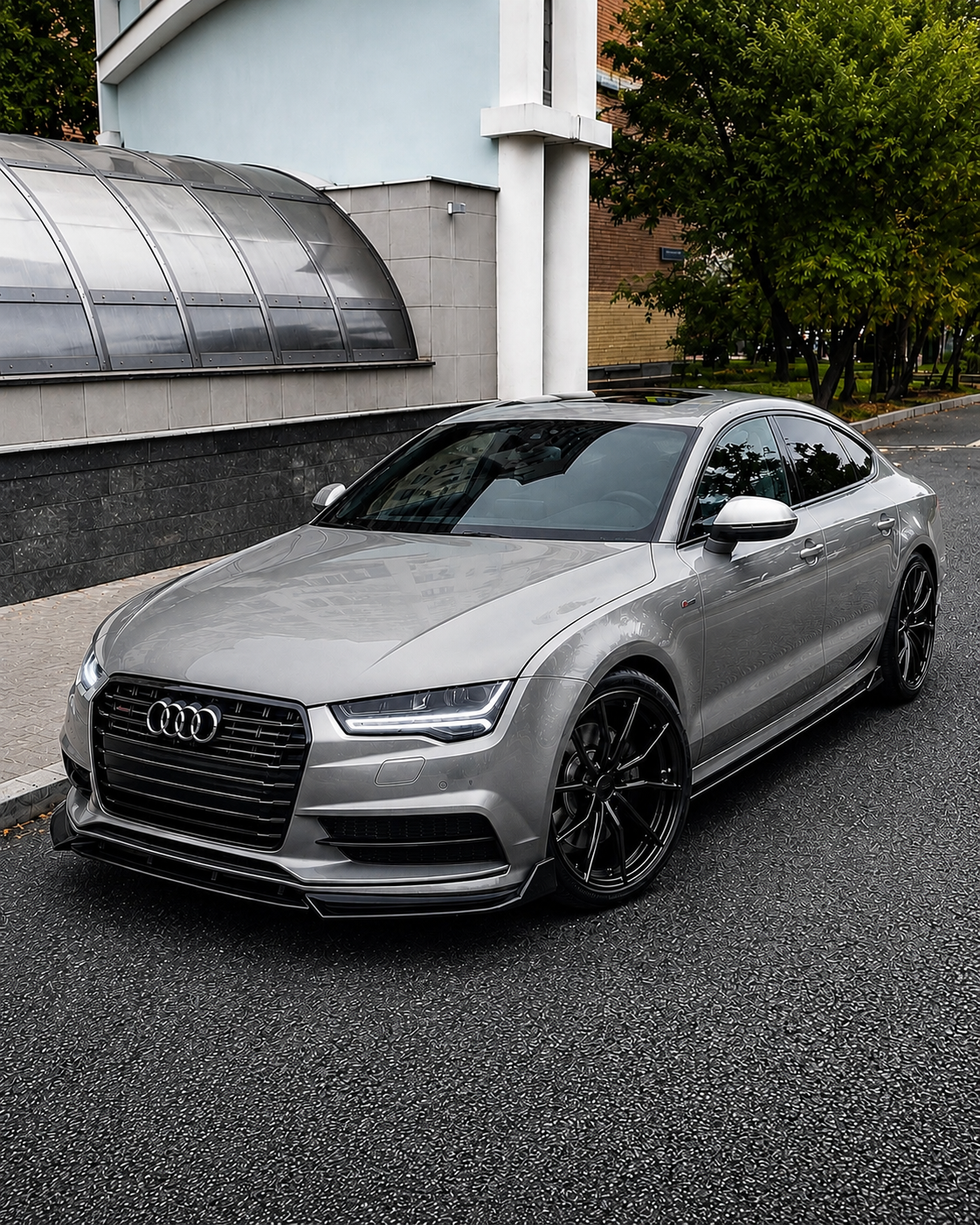 Audi A7 C7.5 Facelift Front Lip Spoiler (2014-2018)